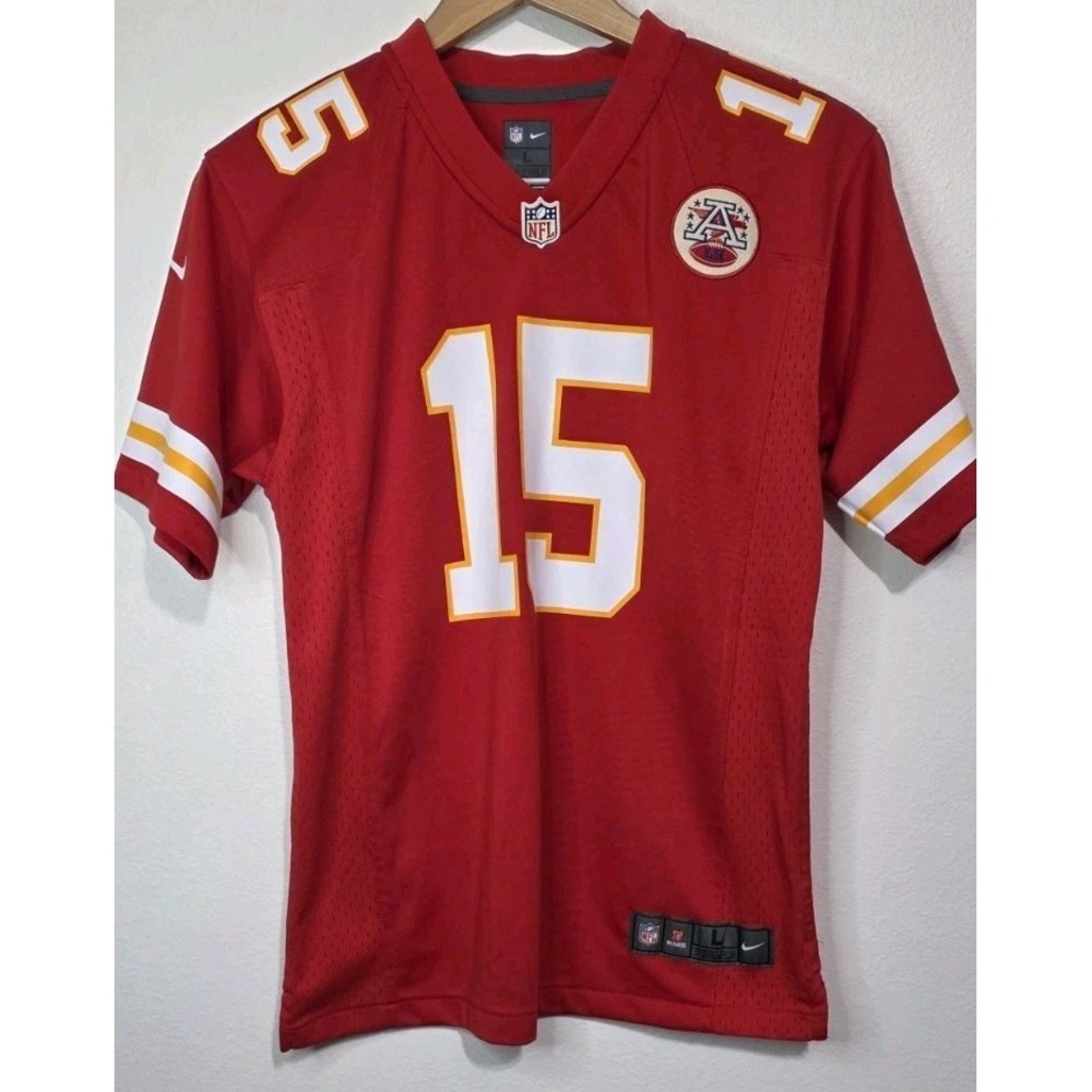 Nike Patrick Mahomes Kansas Chiefs #15 MVP Youth L‎ Red NFL Football Jersey NEW